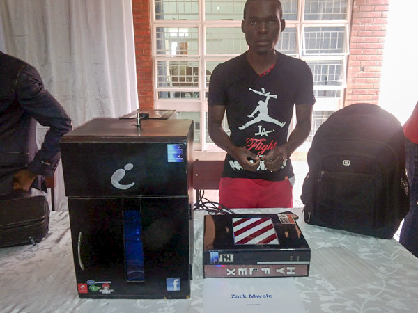 Zack Mwale and his nsima cooker