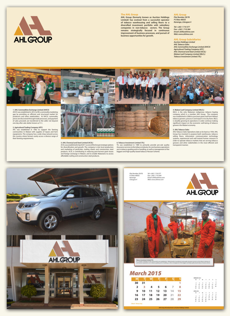 AHL Group plc calendar and livery