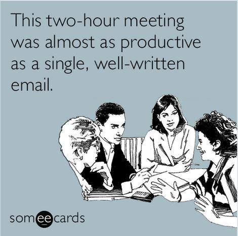 email as productive as a meeting