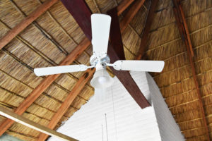 ceiling fan in the cottage