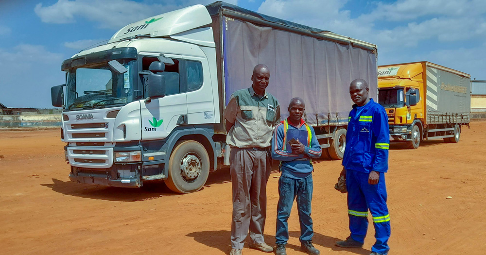 Sani Ltd truck branding