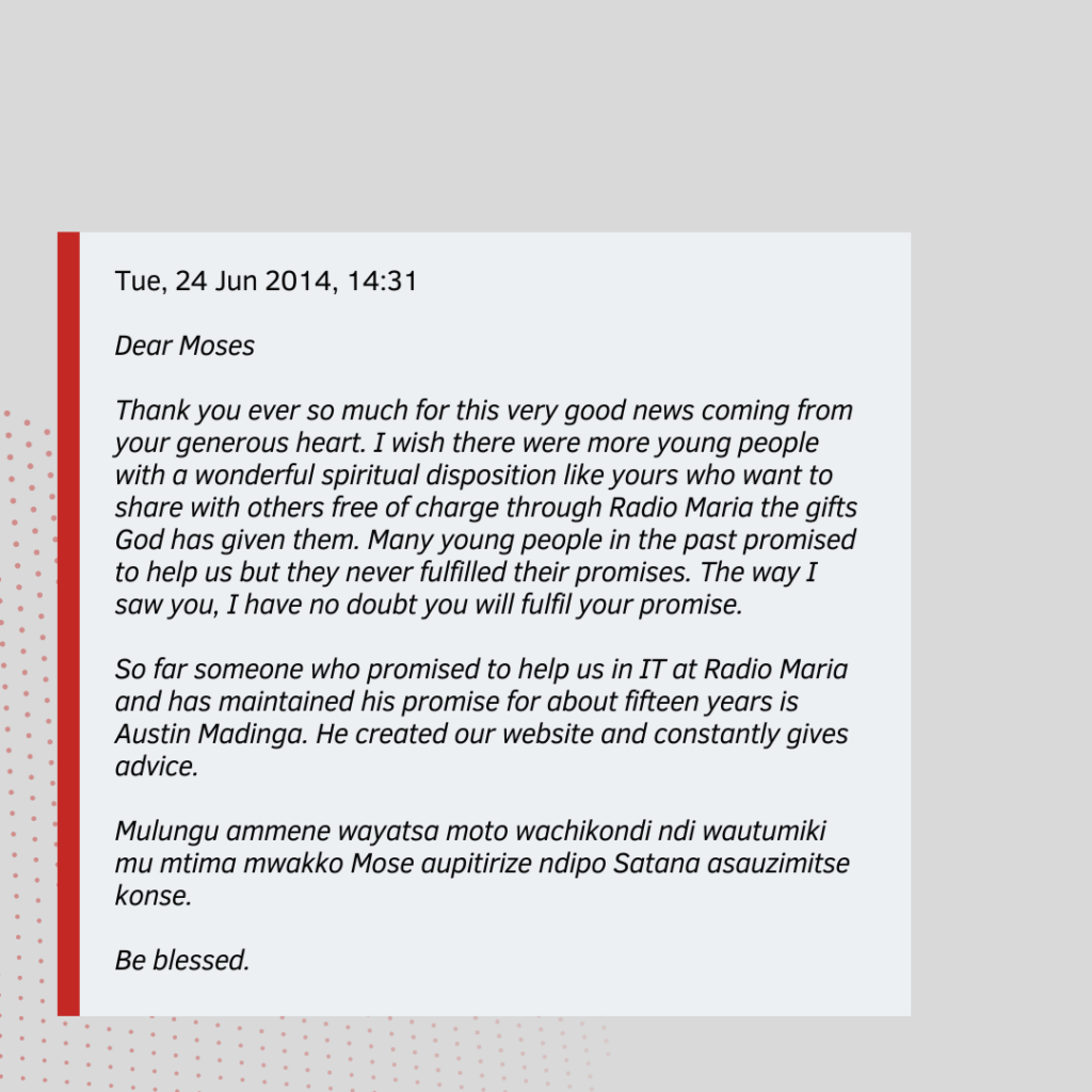 Fr Joseph Kimu email