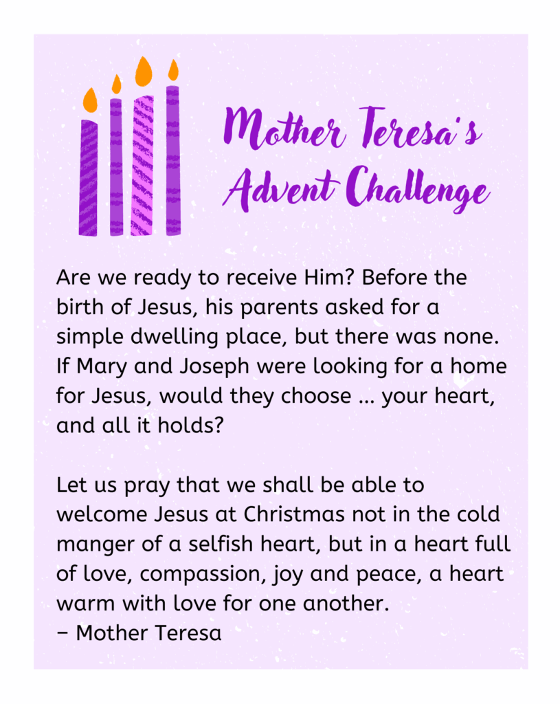 Mother teresa challenge