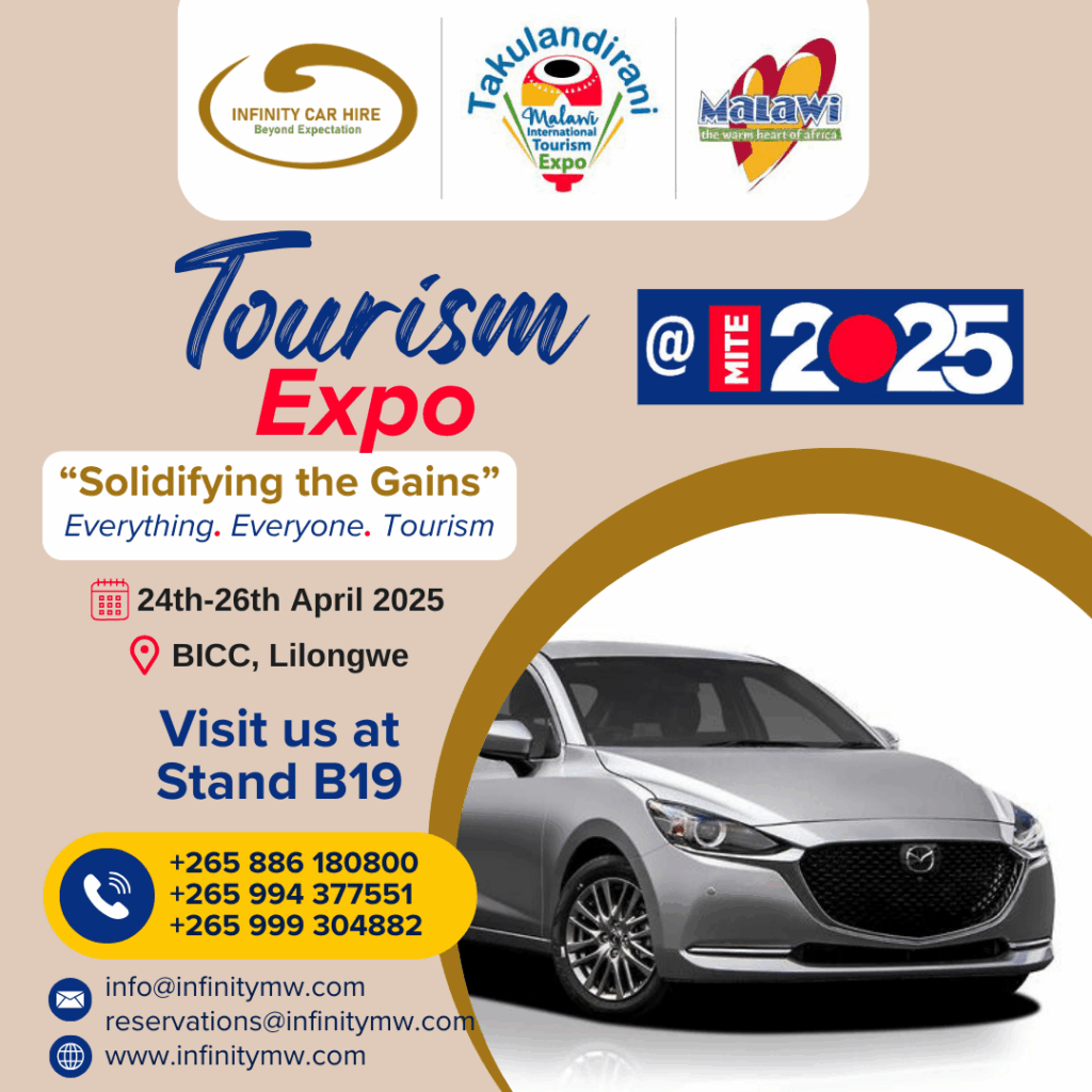 Inifinity Car hire at Takulandirani Malawi tourism expo 2025