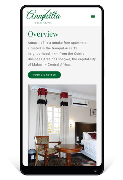 Annavilla7 aparthotel website was part of the branding project