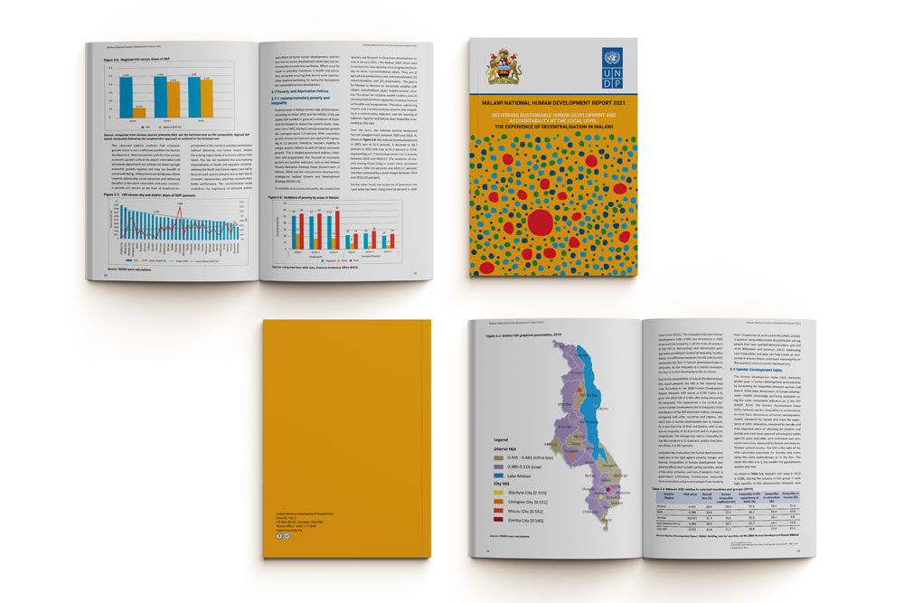 Malawi National Human Development Report, a UNDP publication design project