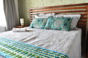 bed in the cottage