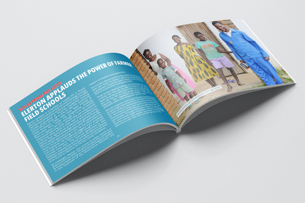 Food and Agriculture Organization Malawi publication design