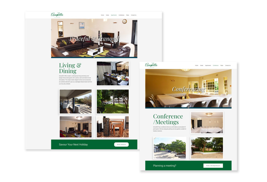 Annavilla7 aprthotel lilongwe website, one of the digital serrvices Project delivered