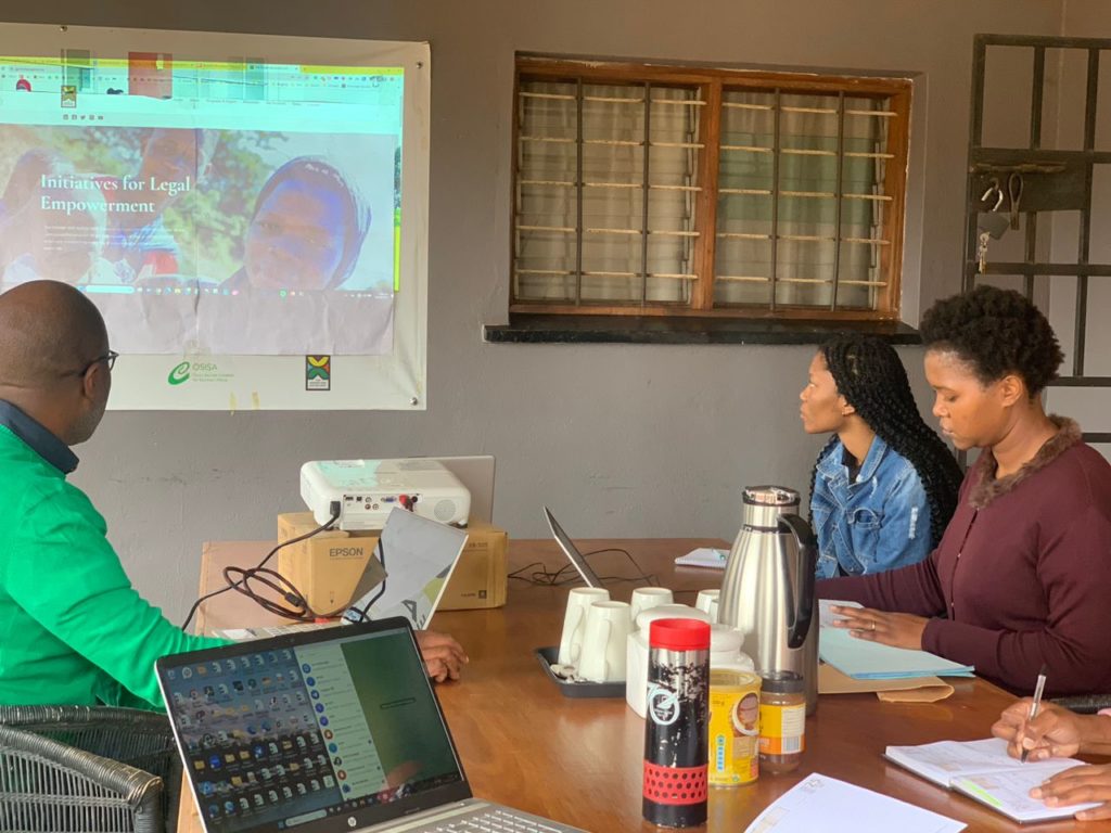 the Gender and Justice Unit website content management training