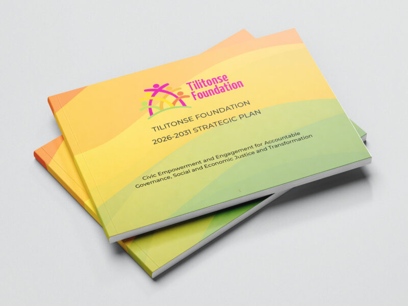 Tilitonse Foundation strategic plan design brochure Malawi