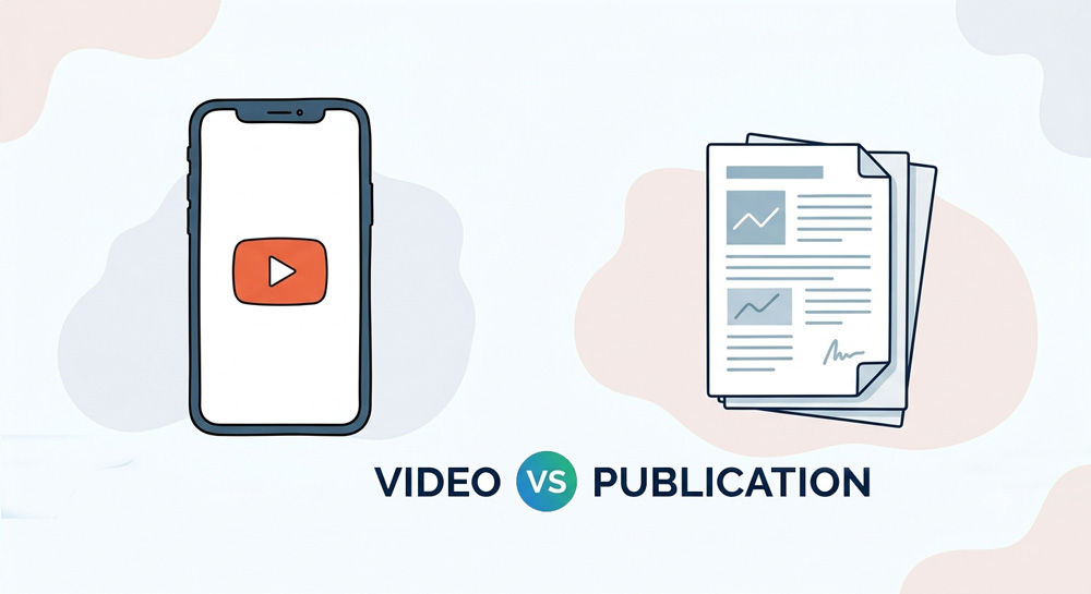 video or pdf publication non-profit and development organisation